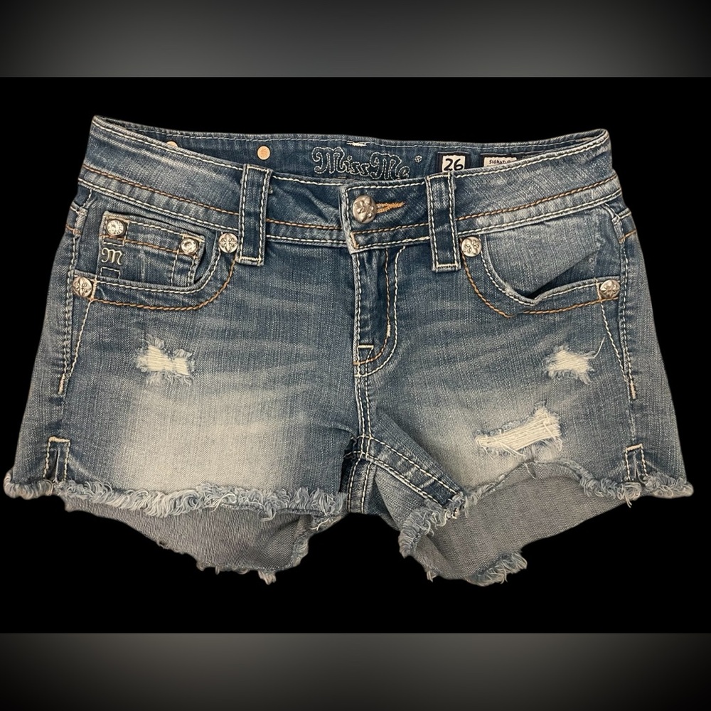 Miss Me Women's Blue Denim Shorts